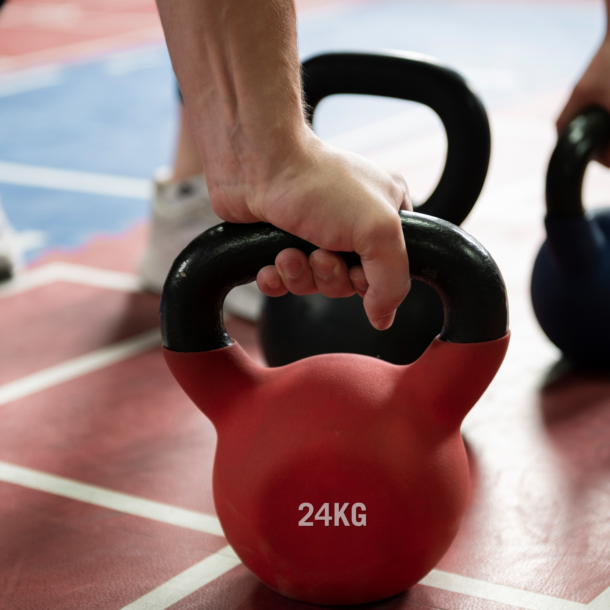 Kettlebell Neopren Beschichtung Kugelhantel Gusseisen Schwunghantel für Gym