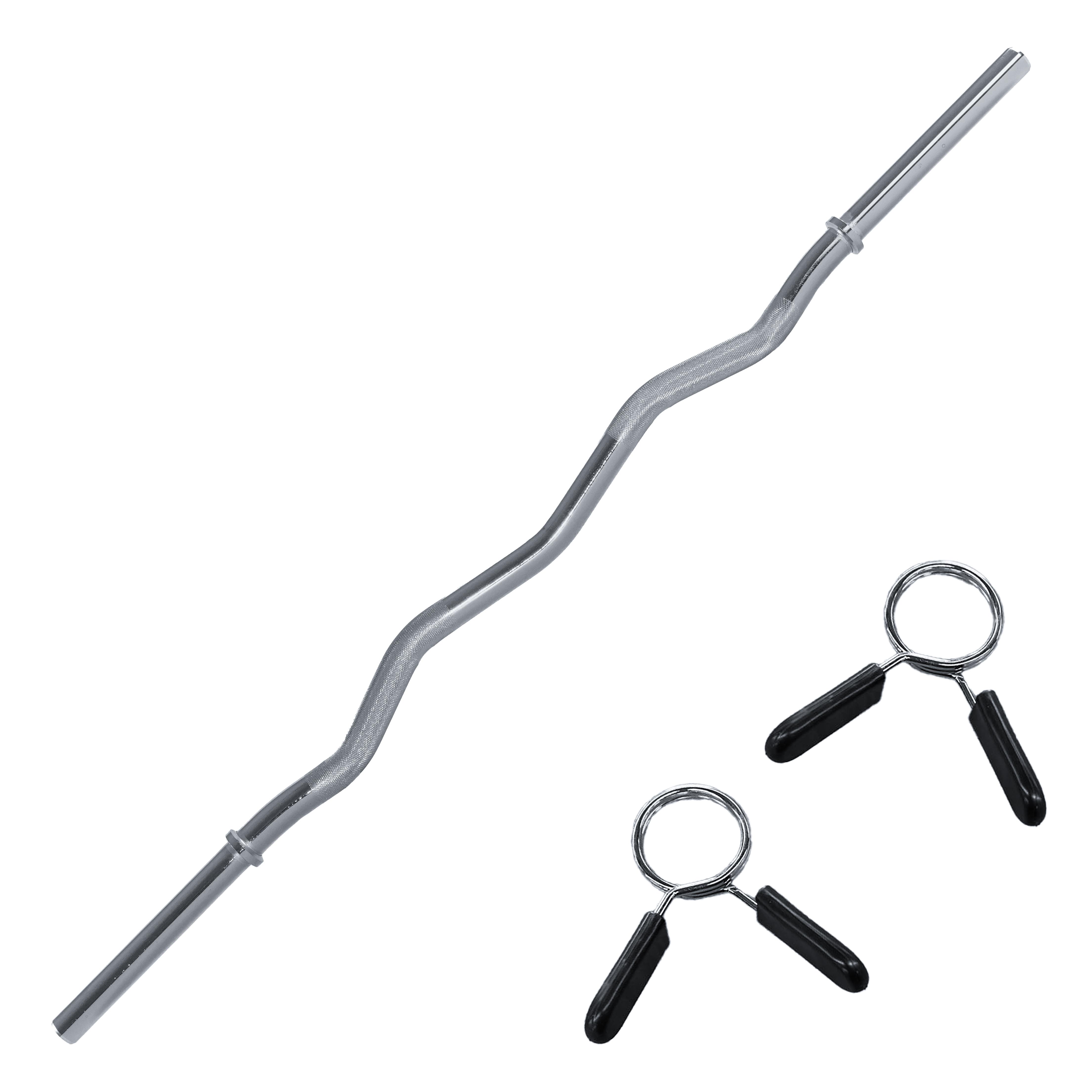 Curl Stange 30mm verchromt 60kg SZ Hantelstange 120cm 4,6kg Gewicht Griff 30mm