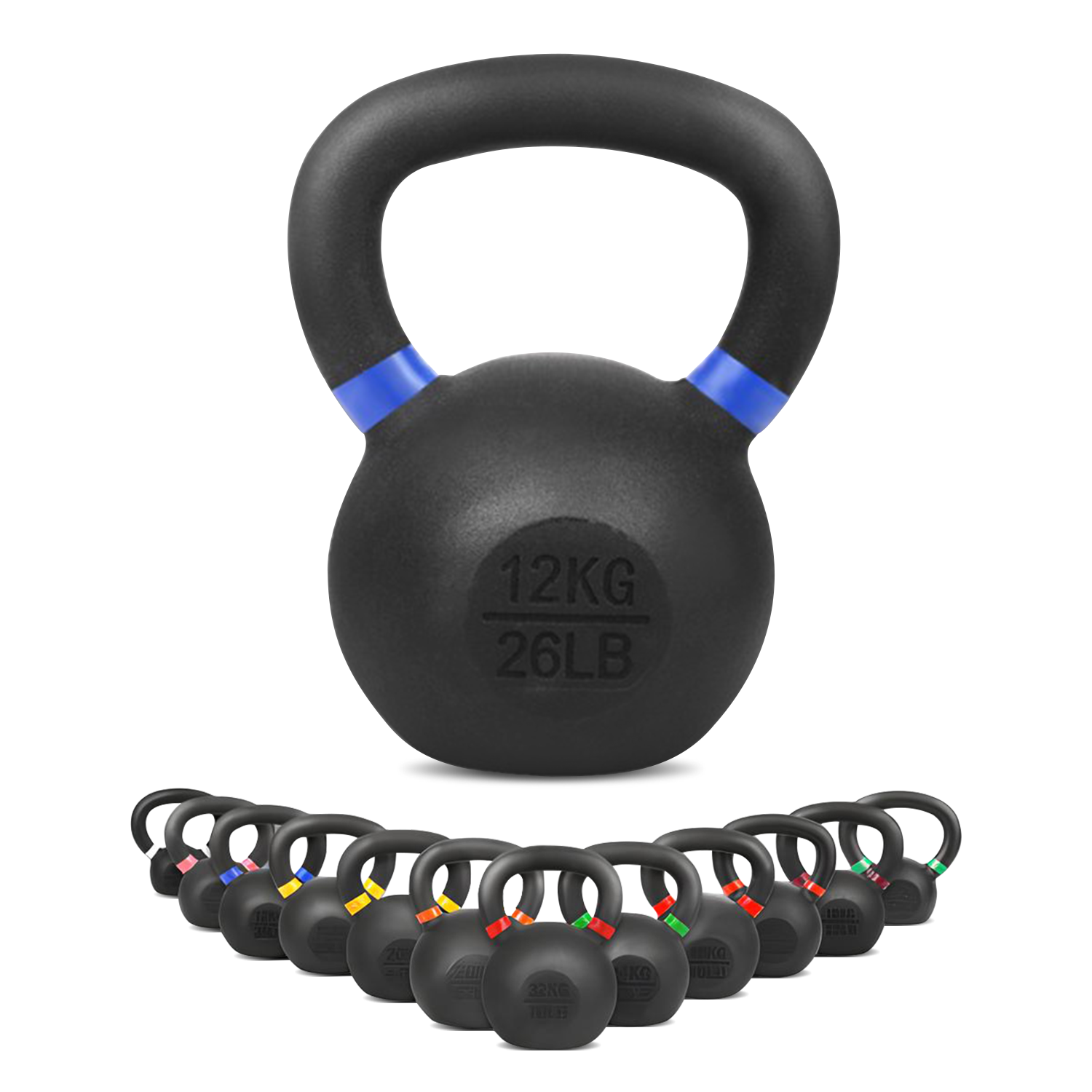Kettlebell massives Gusseisen Kugelhantel Cast Iron Schwunghantel für Gym